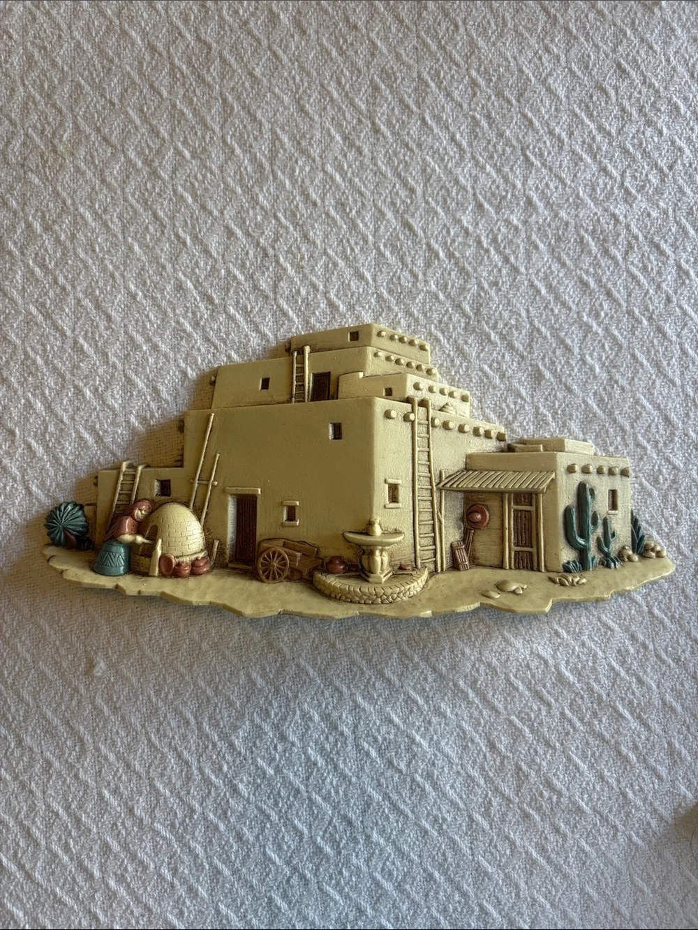 Vintage Wall Art Plaques Adobe Pueblo Hacienda House Desert Southwest Spanish